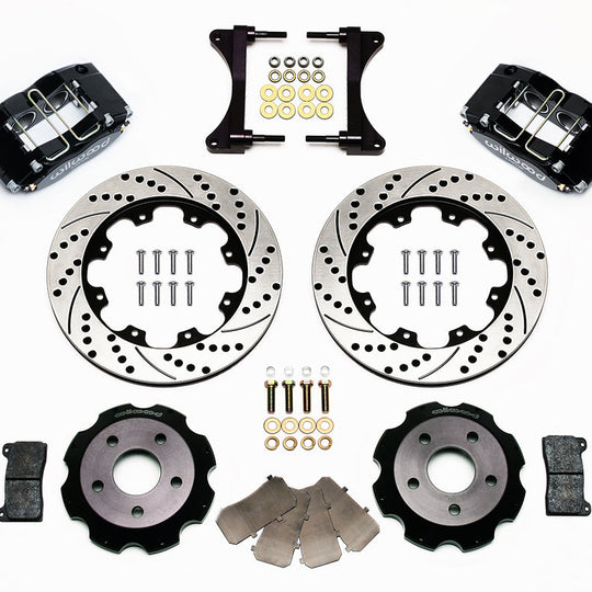 Wilwood Dynapro Radial 12.00in Front Kit Drilled / Slotted Black - 2002-2005 Subaru WRX / 2001-2008 Forester / 1999-2007 Impreza / 2000-2002 Legacy / 2005-2006 Saab 9-2X