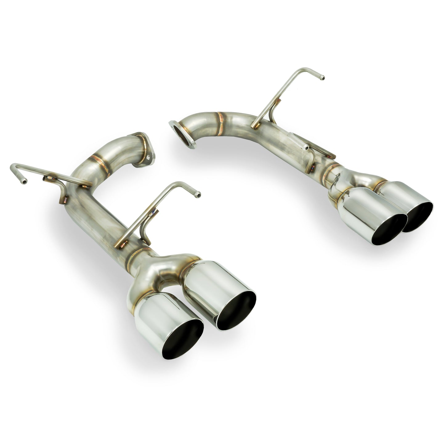 Remark Axle Back Exhaust Muffler Delete Stainless Single Wall Tips - 2015-2024 Subaru WRX / 2015-2021 STI