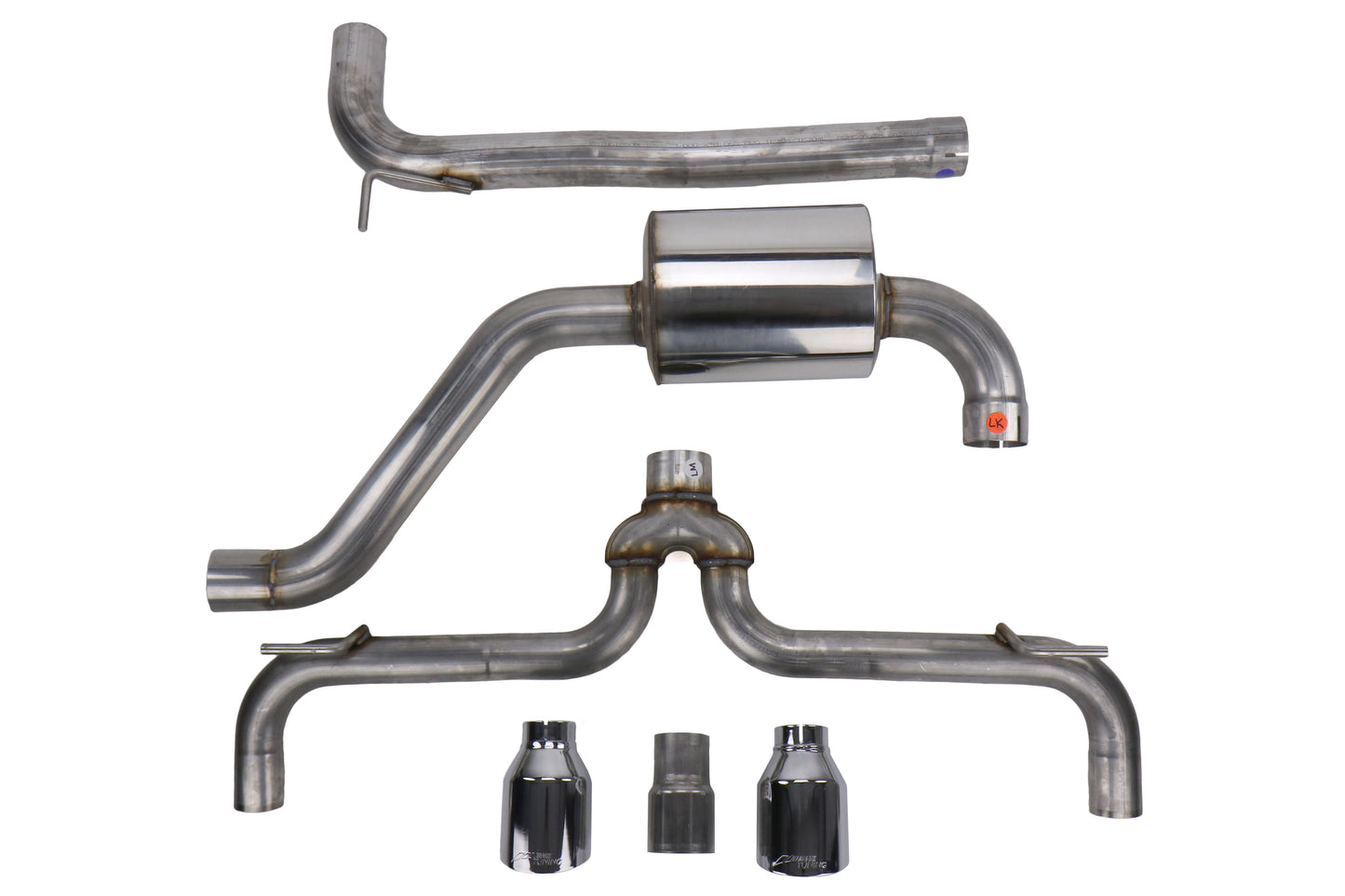 AWE Track Edition Cat-Back Exhaust (Chrome Silver Tips) - 2015-2017 Volkswagen GTI