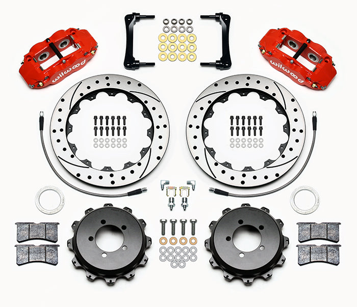 Wilwood 4R Drilled Rear (Red) - 2013-2021 Scion FR-S / Subaru BRZ / Toyota 86