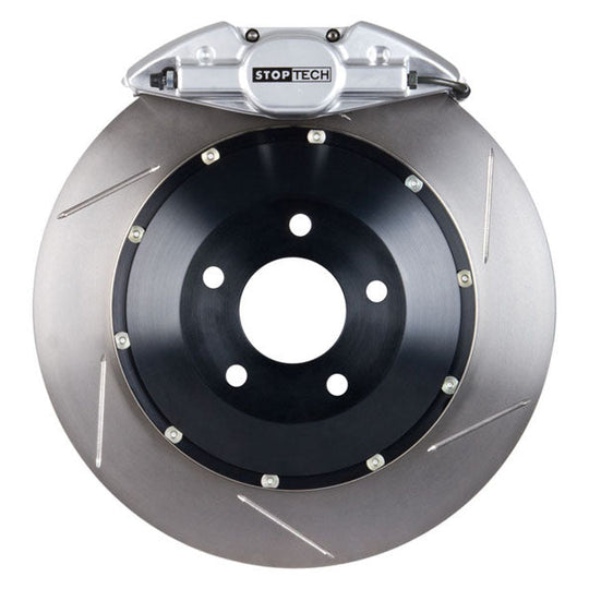 Stoptech ST-22 Big Brake Kit Rear 328mm Silver Slotted Rotors - 2003-2006 Mitsubishi Evo 8/9