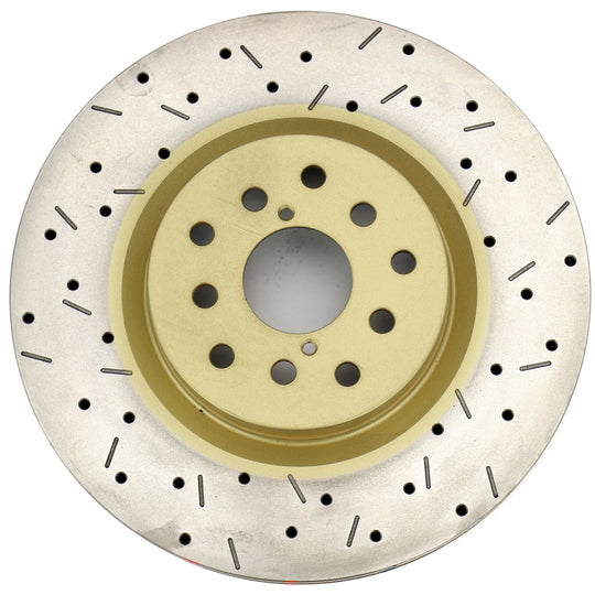 DBA 4000 Series Drilled/Slotted Front Rotor SIngle - Subaru Models (inc. 2015-2021 WRX / 2014-2017 Forester XT)