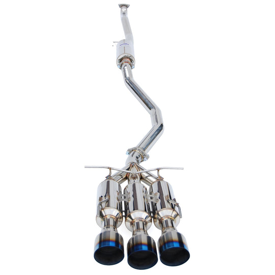 Invidia Gemini Cat Back Exhaust w/ Titanium Burnt Tips - 2017-2019 Honda Civic SI Coupe
