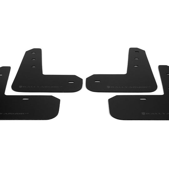 Rally Armor UR Mudflaps Black Urethane Grey Logo - 2013-2016 Scion FR-S / 2013-2024 Subaru BRZ / 2017-2024 Toyota 86