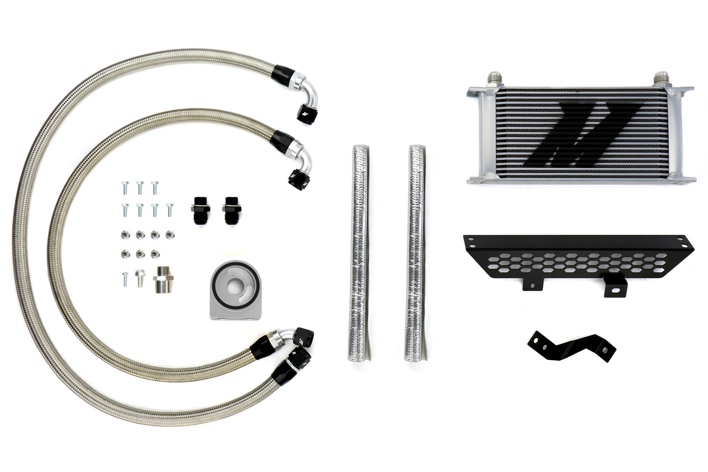 Mishimoto Oil Cooler Kit Silver Non-thermostatic - 2013-2018 Ford Focus ST