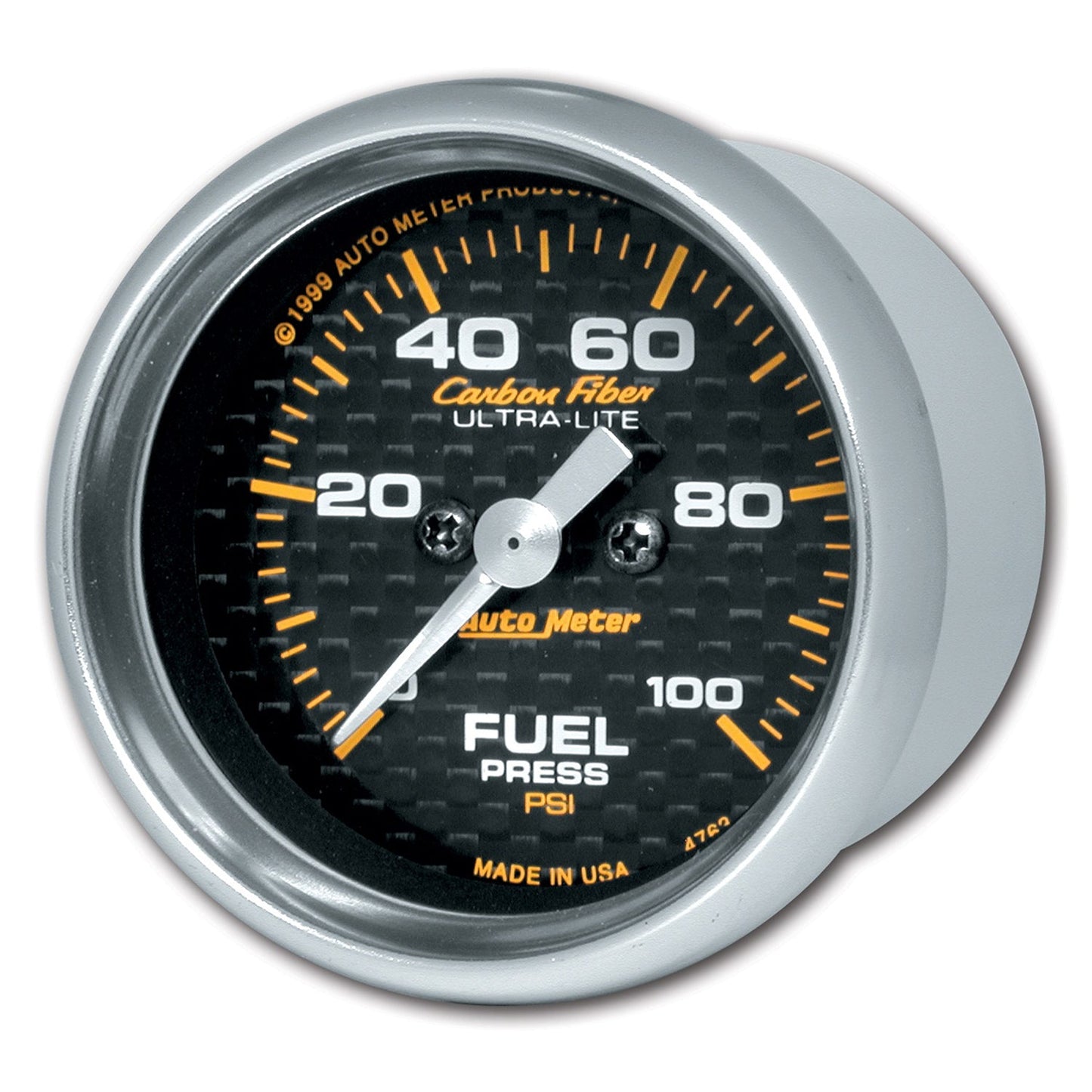 Autometer Carbon Fiber Fuel Pressure Gauge Electrical 52mm - Universal