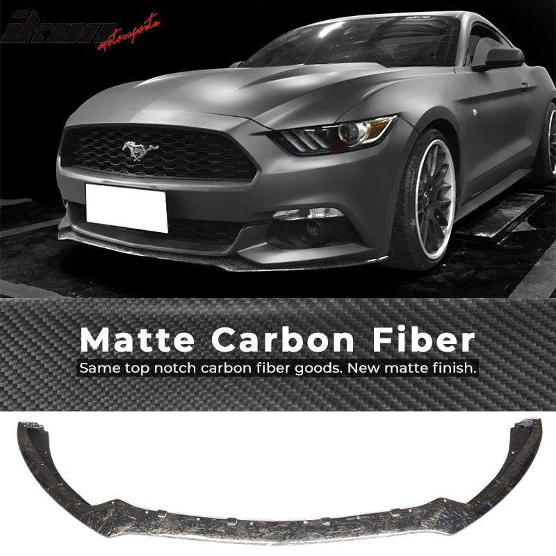 2015-2017 Ford Mustang Coupe OE Front Bumper Lip Forged Carbon Fiber