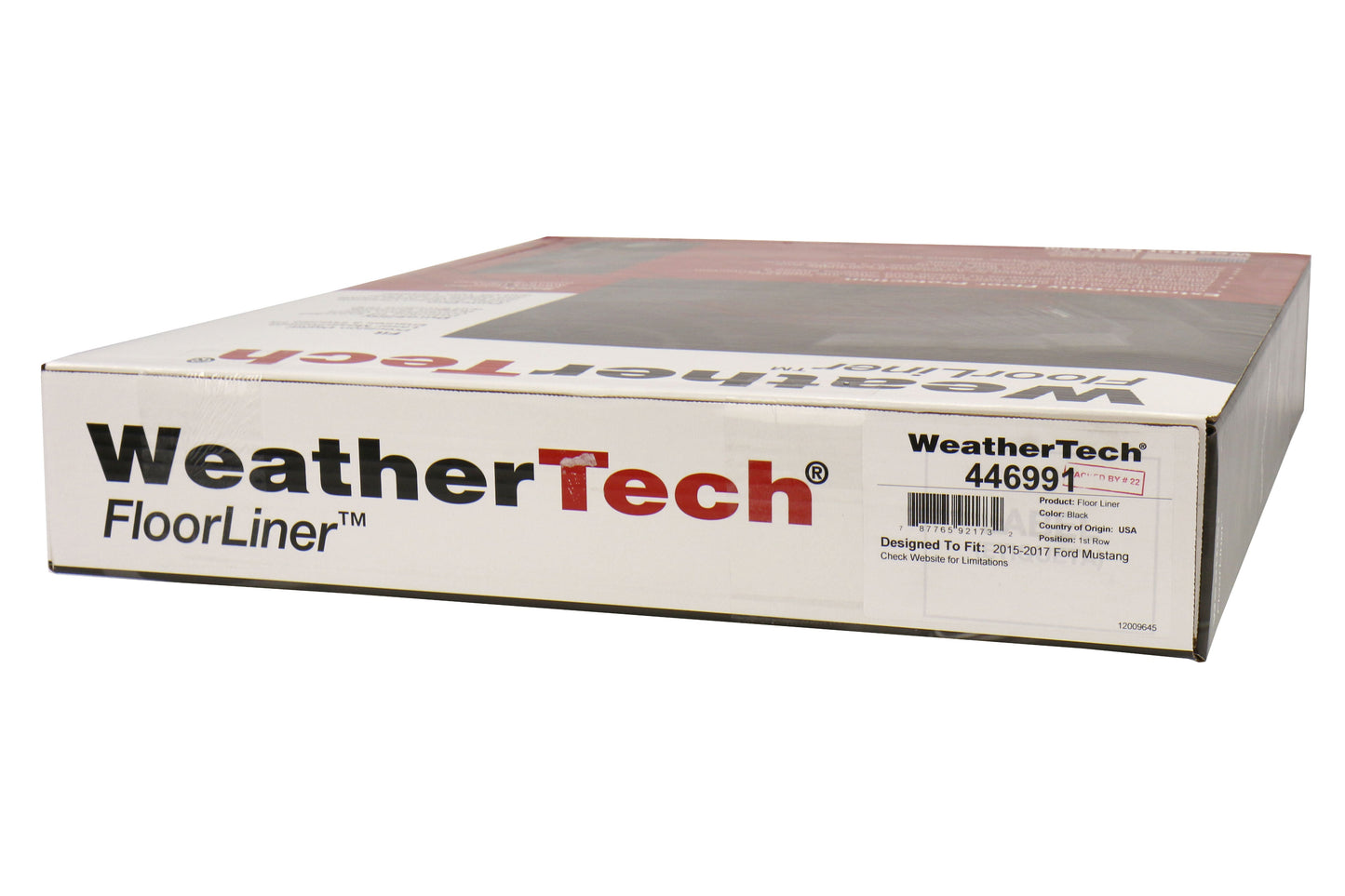 Weathertech Front Floorliner Set Black - 2015-2017 Ford Mustang