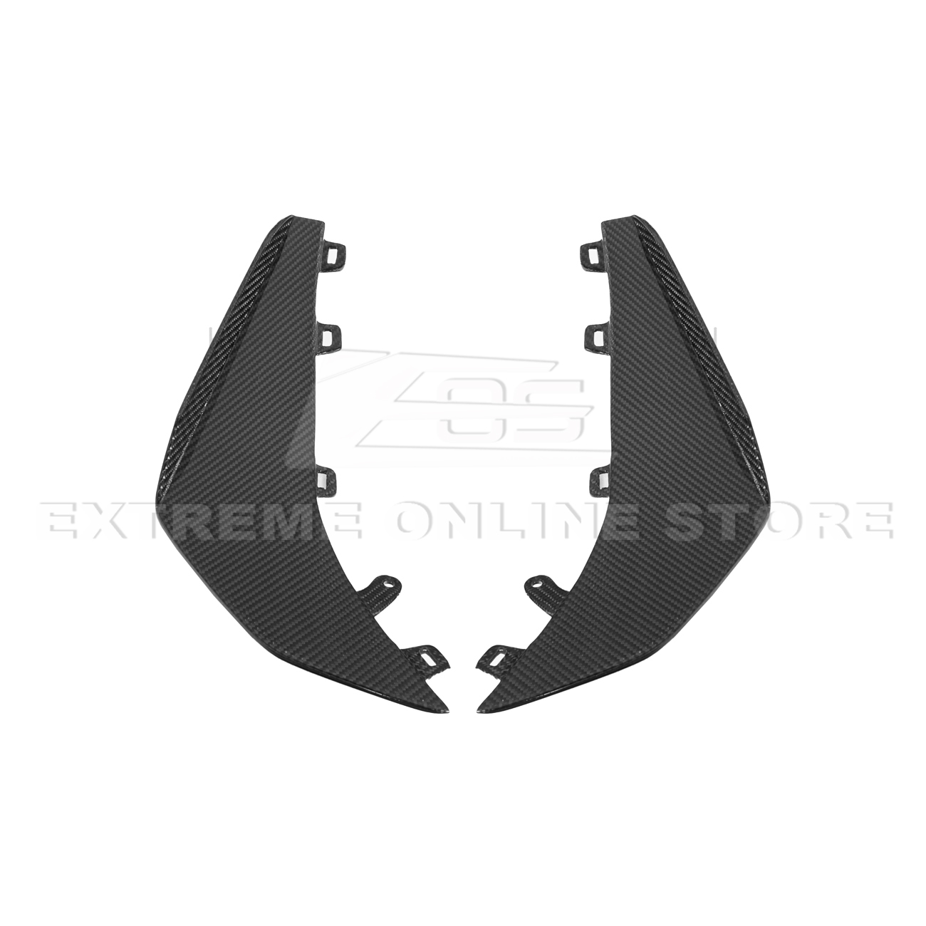 Chevrolet Corvette C8 Z06 / E-Ray DRY CARBON FIBER Front Side Canards