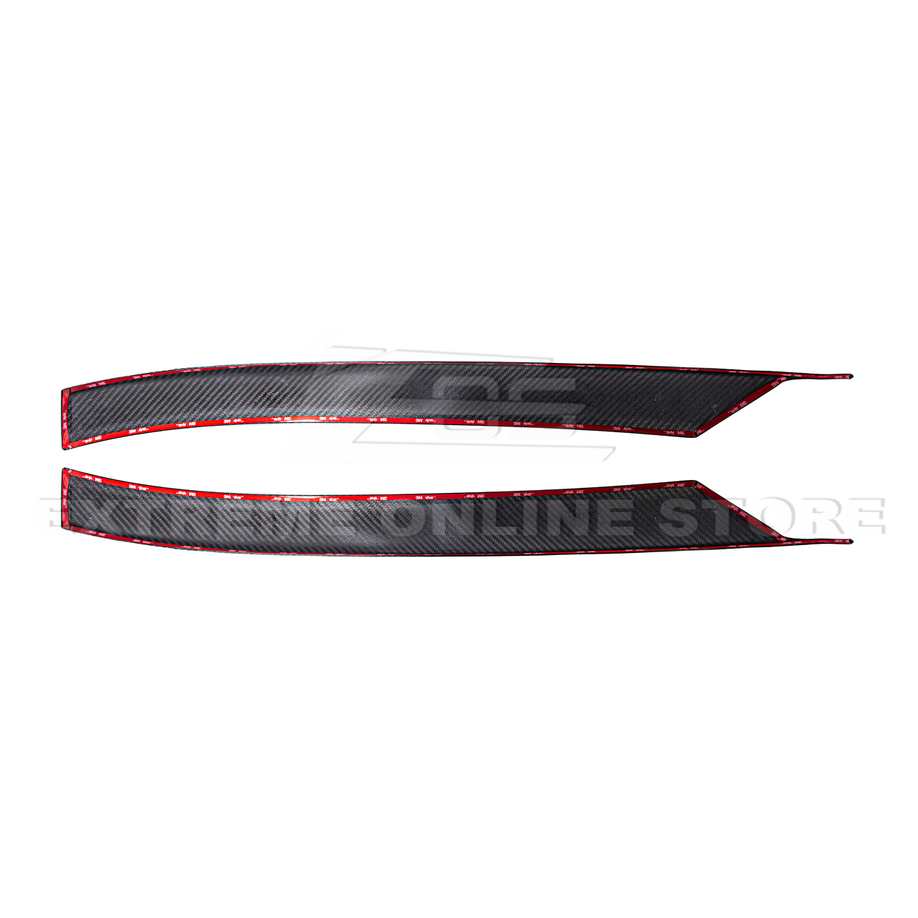 Chevrolet Corvette C8 DRY CARBON FIBER Side Window A-Pillar Cover