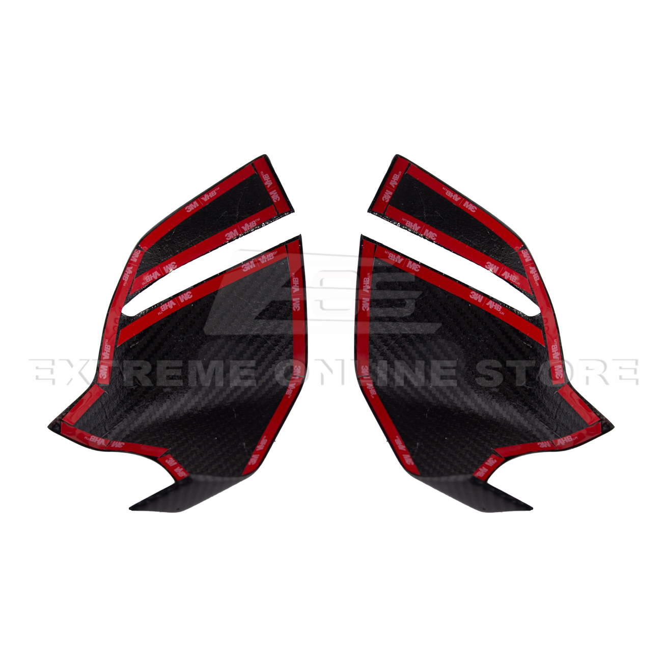 Corvette C8 DRY CARBON FIBER Lower Mirror Covers