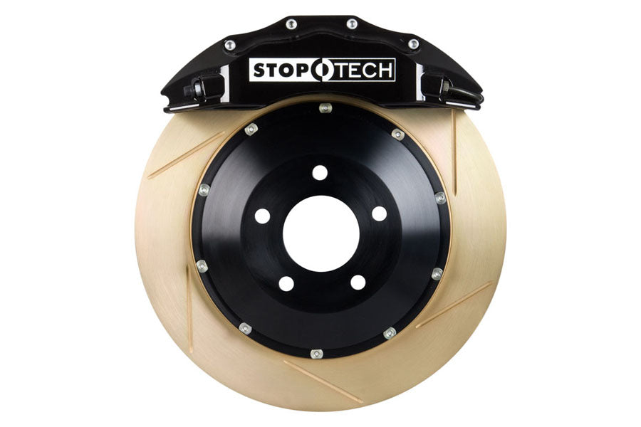 Stoptech ST-60 Big Brake Kit Front 355mm Black Zinc Slotted Rotors - 2004 Subaru STI