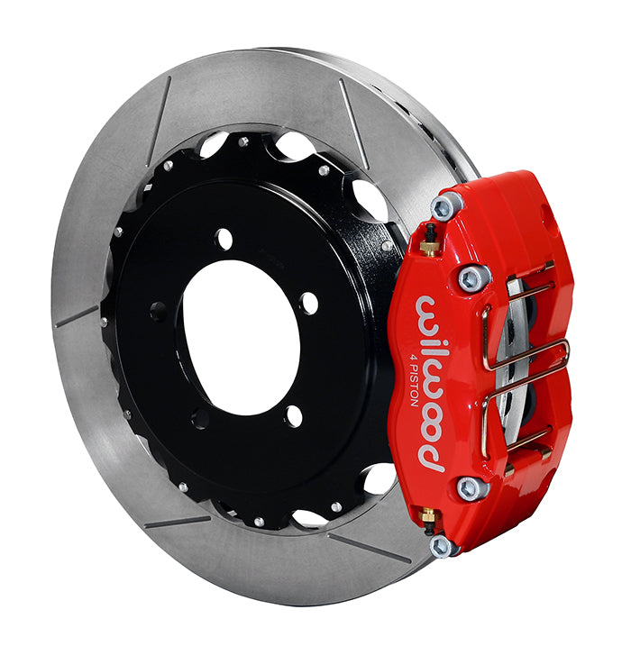 Wilwood Dynapro Radial 13in Rear Kit Red - 2003-2006 Mitsubishi Evo 8/9