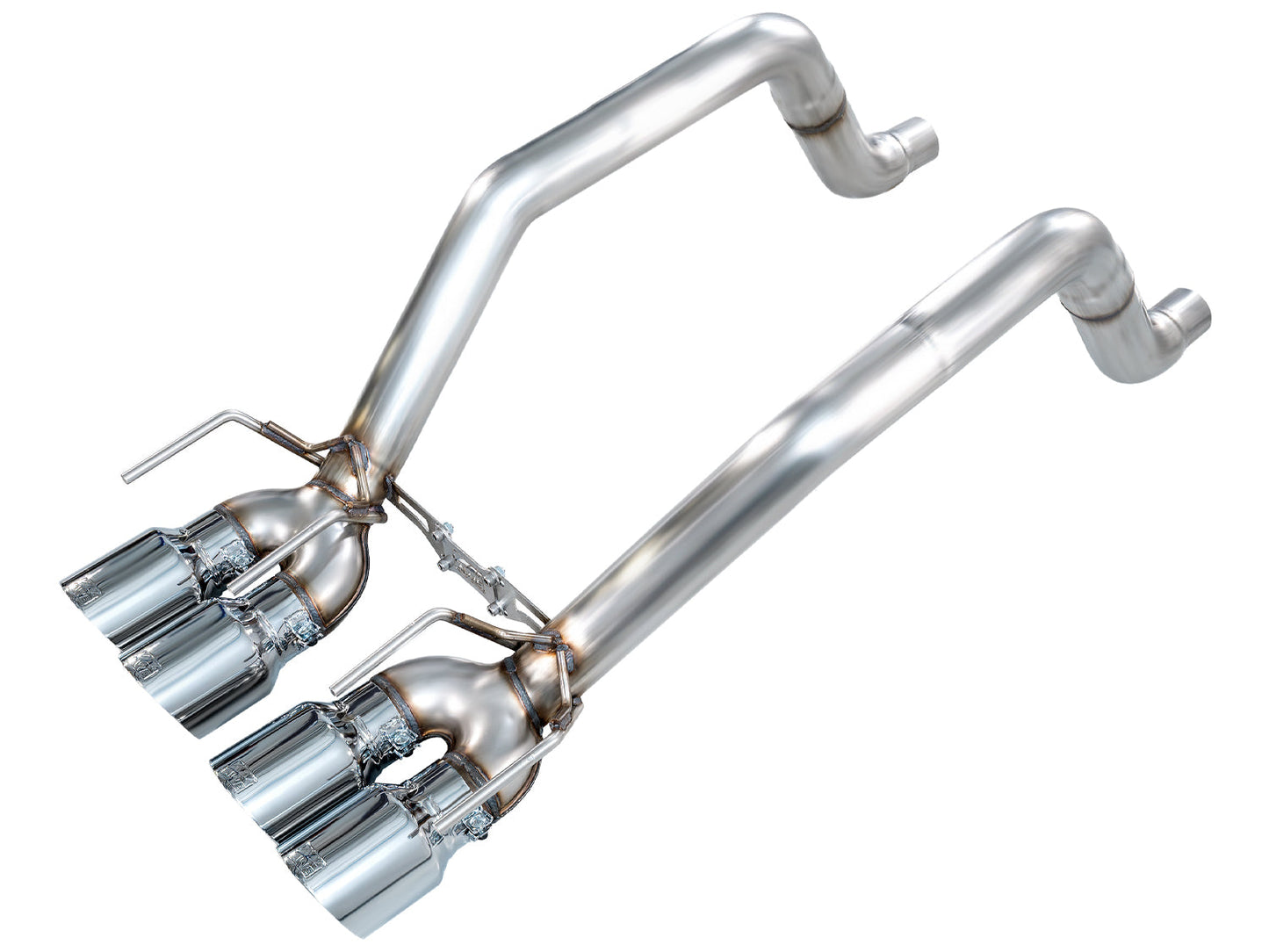 AWE Track Edition Axleback Exhaust for C6 Chevrolet Corvette 6.0L (2005-2007) and 6.2L (2008) - Chrome Silver Tips