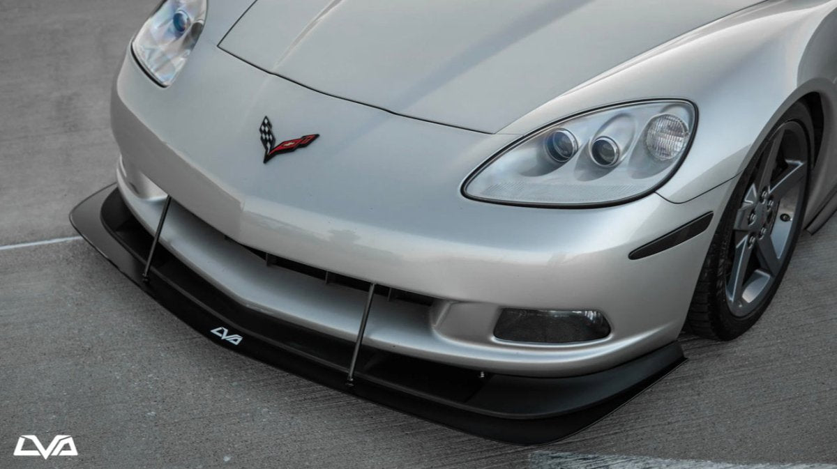 2005 - 2013 Chevrolet Corvette Base C6 ZR1 Lip + Splitter Bundle - 4thto5thAutomotive