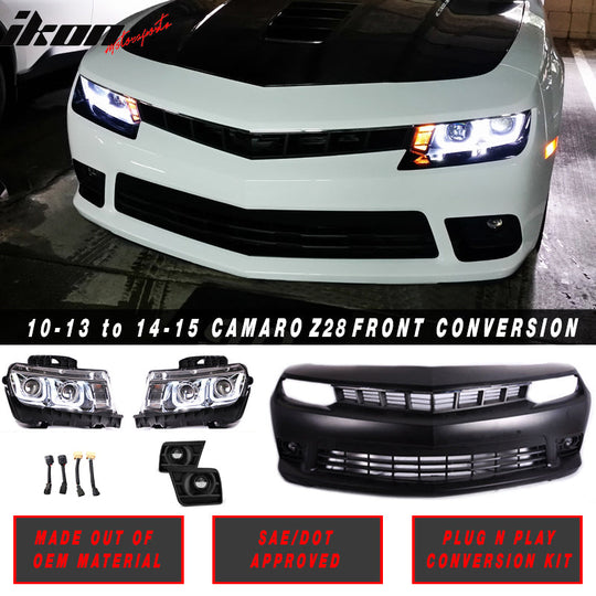 2010-2013 Chevy Camaro 14 SS Front Bumper Cover Fog Light Headlight
