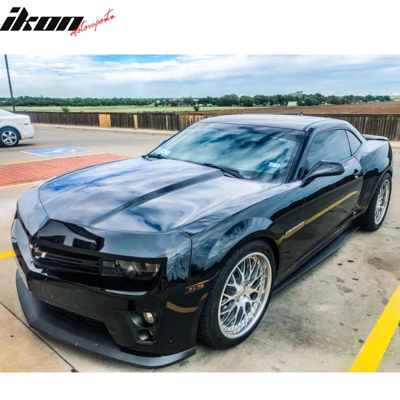 2010 - 2015 Chevy Camaro Ikon Style Add On Side Skirts Rocker Panel PP - 4thto5thAutomotive