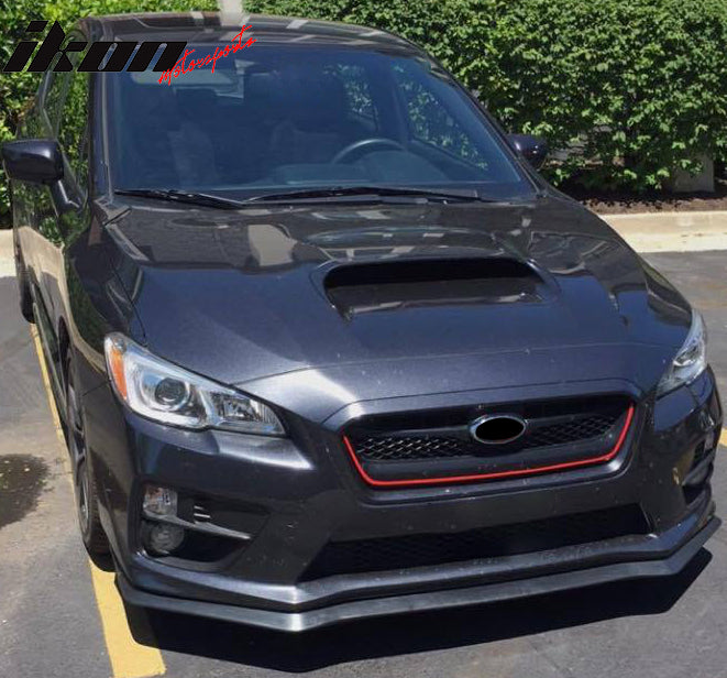 2015-2021 Subaru WRX STI 4Dr Sedan HD Front Lip Splitter Spoiler PU