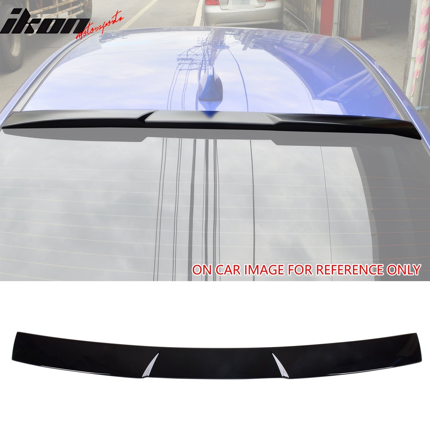 2015-2021 Subaru WRX STI Style Gloss Black Rear Roof Spoiler Wing ABS