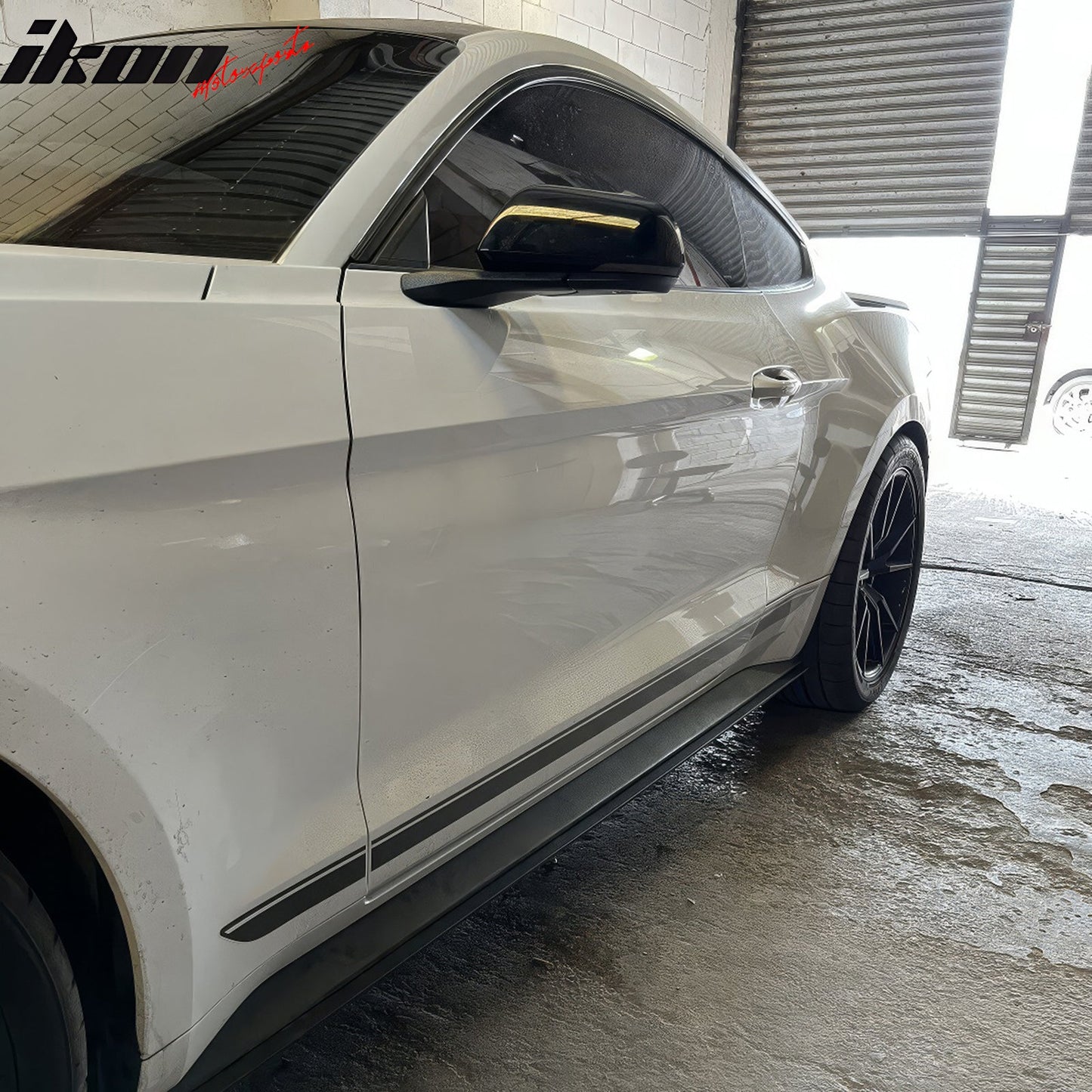 2015-2023 Ford Mustang OE Textured Black Side Skirts ExtensionPP
