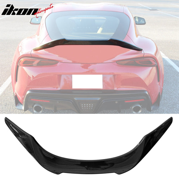 2020-2025 Toyota GR Supra A90 Trunk Spoiler V Style Carbon Fiber Print Wing