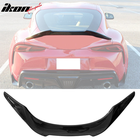 2020-2025 Toyota GR Supra Trunk Spoiler V Style Carbon Fiber Print Wing