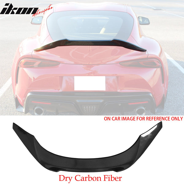 2020-2025 Toyota GR Supra A90 V Style Trunk Spoiler Gloss Dry Carbon Fiber