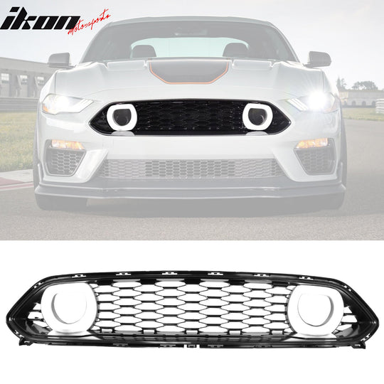 2021-2023 Ford Mustang Mach 1 Car Front Grille Black W/ LED Lamp ABS