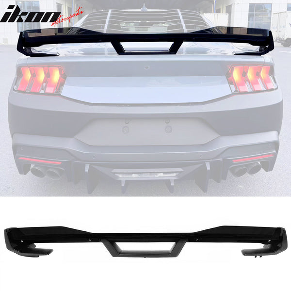 2024-2026 Ford Mustang Dark Horse Matte Trunk Spoiler W/ Gurney Flap