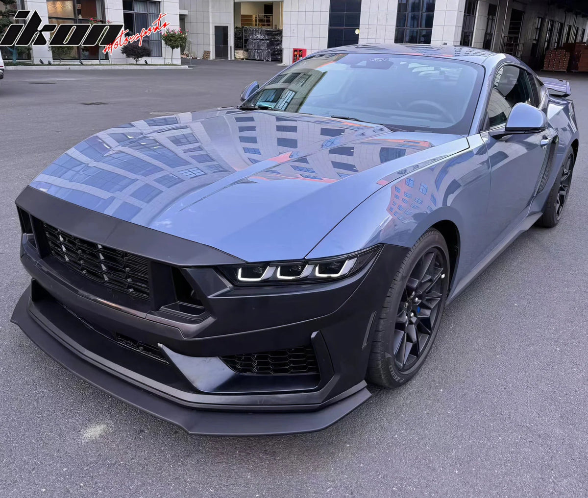 2024 - 2025 S650 Ford Mustang Dark Horse Front Bumper Upper Mesh Grille ABS - 4thto5thAutomotive