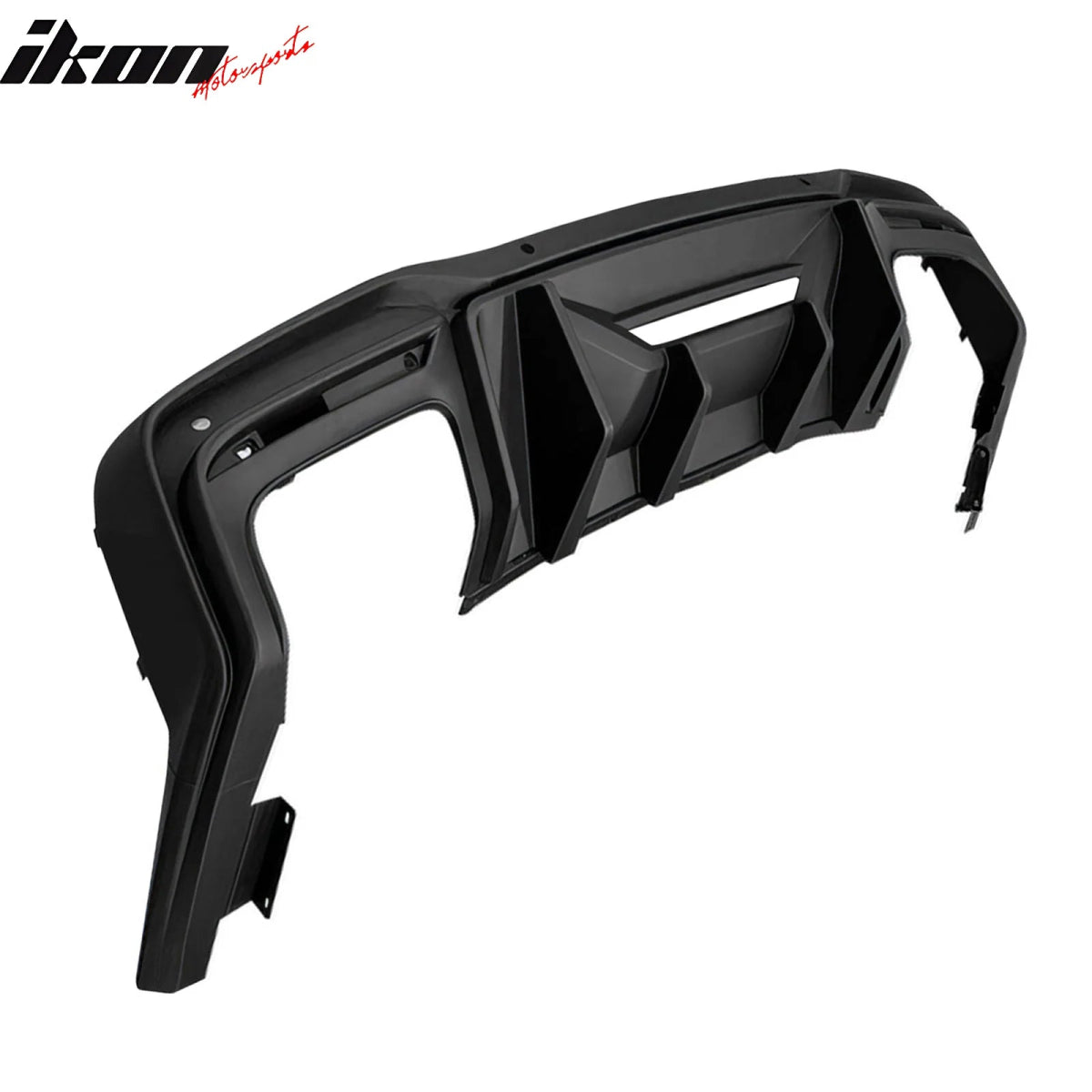 2024 - 2025 S650 Ford Mustang Rock Style Matte Black Rear Diffuser Lip PP - 4thto5thAutomotive