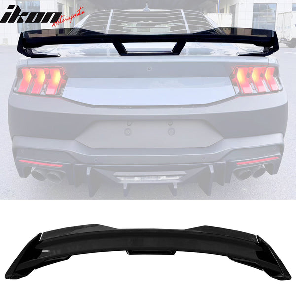 2024-2026 Ford Mustang Dark Horse Gloss Trunk Spoiler W/ Gurney Flap