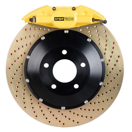 Stoptech ST-22 Big Brake Kit Rear 345mm Yellow Zinc Drilled Rotors - 2005-2017 Subaru STI