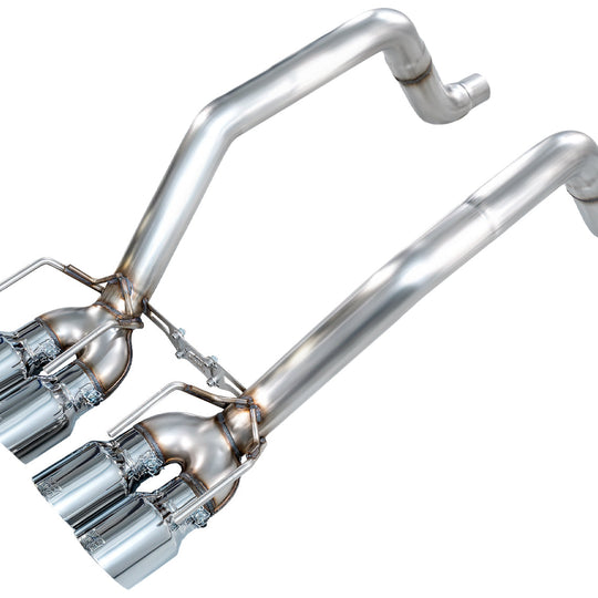 AWE Track Edition Axleback Exhaust for C6 Chevrolet Corvette 6.2L (2009-2013) - Chrome Silver Tips
