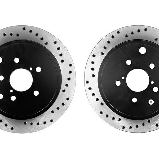 Stoptech Drilled Rear Rotor Pair - 2013-2016 Scion FR-S / 2013-2020 Subaru BRZ / 2017-2019 Toyota 86