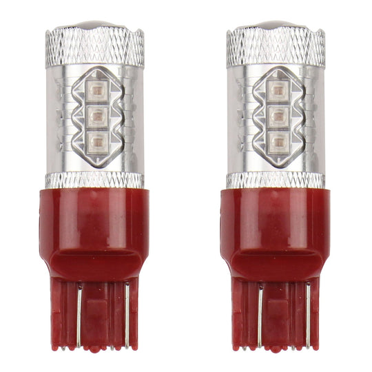 Diode Dynamics 7443 XP80 LED Red Bulb Pair - Subaru Models