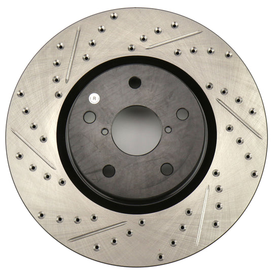 Stoptech Drilled and Slotted Rotor Single Front Right - 2015-2024 Subaru WRX