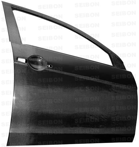 Seibon Carbon Fiber Front Doors - 2008-2015 Mitsubishi Evo X