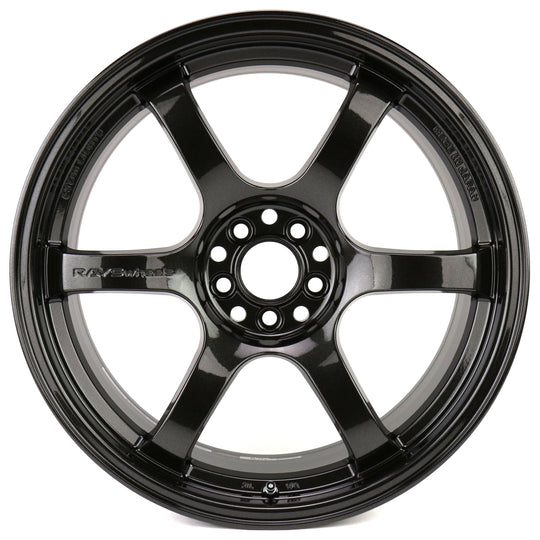 Rays Gram Lights 57DR Glass Black 18x9.5 +38mm 5x100 (Single Wheel) - 2013-2024 Subaru BRZ / Scion FR-S / Toyota GR86 / 2014-2018 Subaru Forester