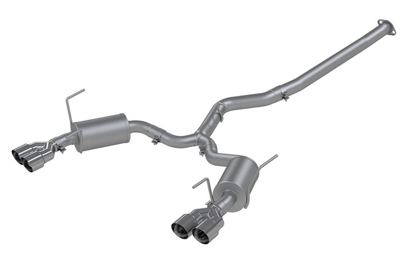 MBRP Street 3in Quad Tip Cat Back Exhaust - 2015-2021 Subaru WRX / STI