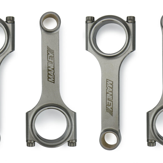 Manley Economical H Beam Steel Connecting Rods - Mitsubishi 4G63 Models (inc. 2003-2006 Evo 8/9 / 1990-1999 Eclipse Turbo)