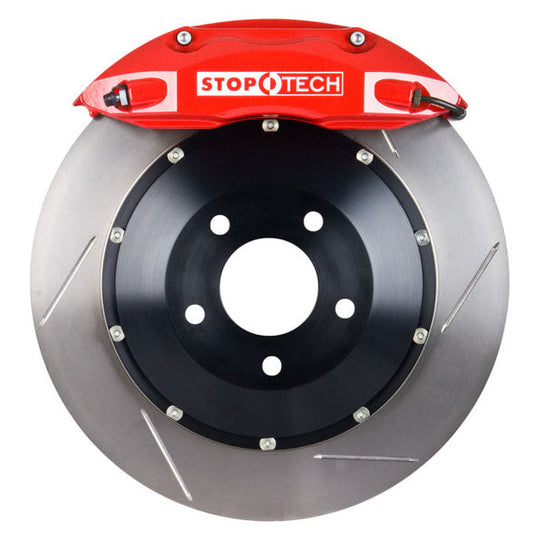 Stoptech ST-40 Big Brake Kit Front 328mm Red Slotted Rotors - 1998-2001 Subaru Impreza 2.5RS