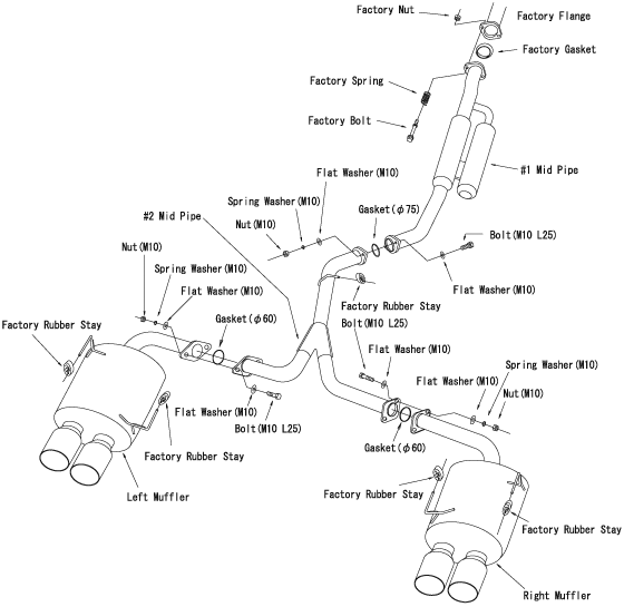 HKS Legamax Premium Exhaust System - 2015-2021 Subaru WRX/STI