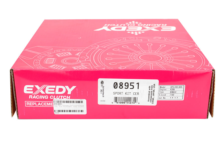 Exedy Stage 2 Cerametallic Clutch Kit - 2004-2008 Acura TSX / 2002-2006 RSX / 2003-2007 Honda Accord / 2002-2008 Civic