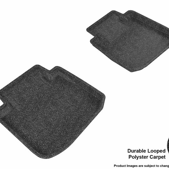 3D MAXpider Rear Classic Floor Mats - Black - 2015-2017 Subaru Legacy / 2015-2018 Outback