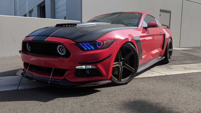 Oracle 15-17 Ford Mustang V6/GT/Shelby Dynamic DRL w/ Halo Kit - ColorSHIFT - Dynamic SEE WARRANTY