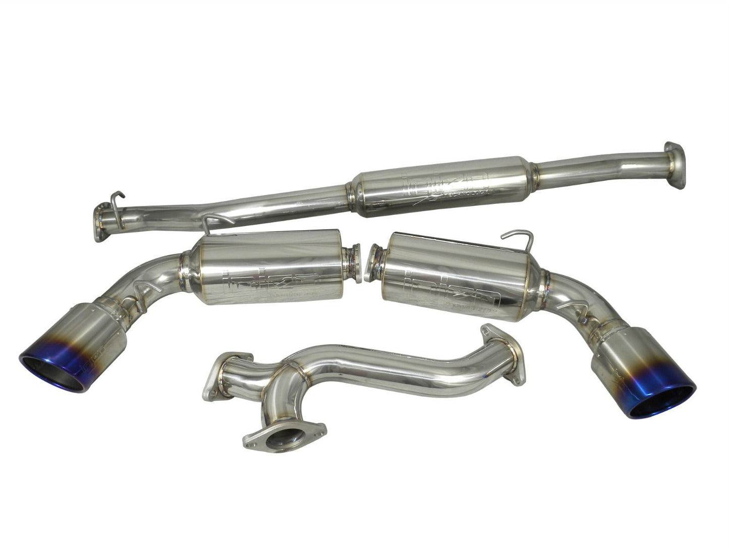 Injen Stainless Steel Exhaust w/ Spiral Embossed Resonator - 2013-2021 Scion FR-S / Subaru BRZ / Toyota 86