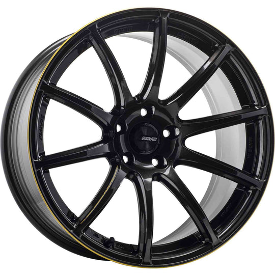 Rays Gram Lights 57Transcend Unlimit Super Dark Gunmetal/Machine Coat 18x9.5 +38mm 5x100 (Single Wheel) - 2013-2024 Subaru BRZ / Scion FR-S / Toyota GR86 / 2014-2018 Subaru Forester