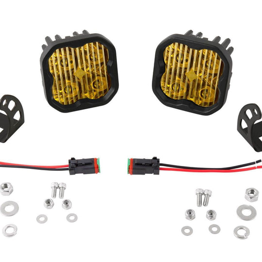 Diode Dynamics SS3 Pod Max Fog Light Kit Yellow