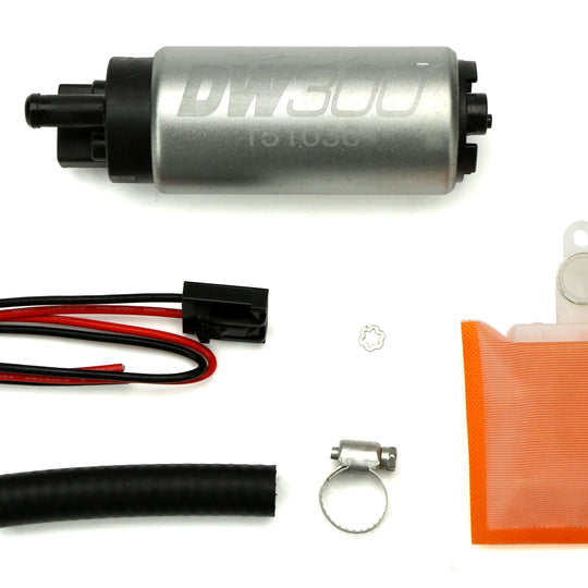 DeatschWerks DW300 Series Fuel Pump w/ Install Kit - Universal